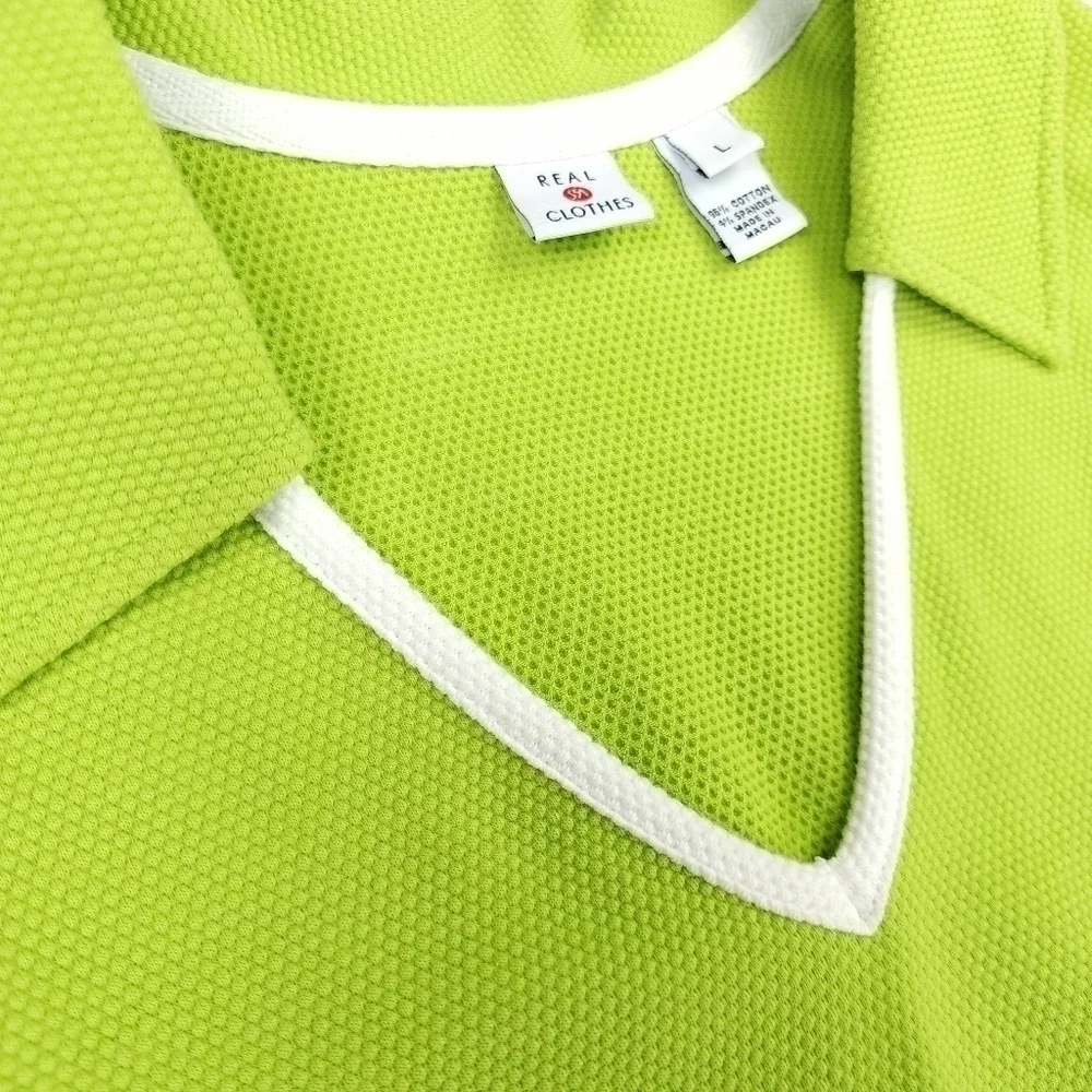 Real Clothes Textured Lime Dress Sz L - Picture 5 of 10